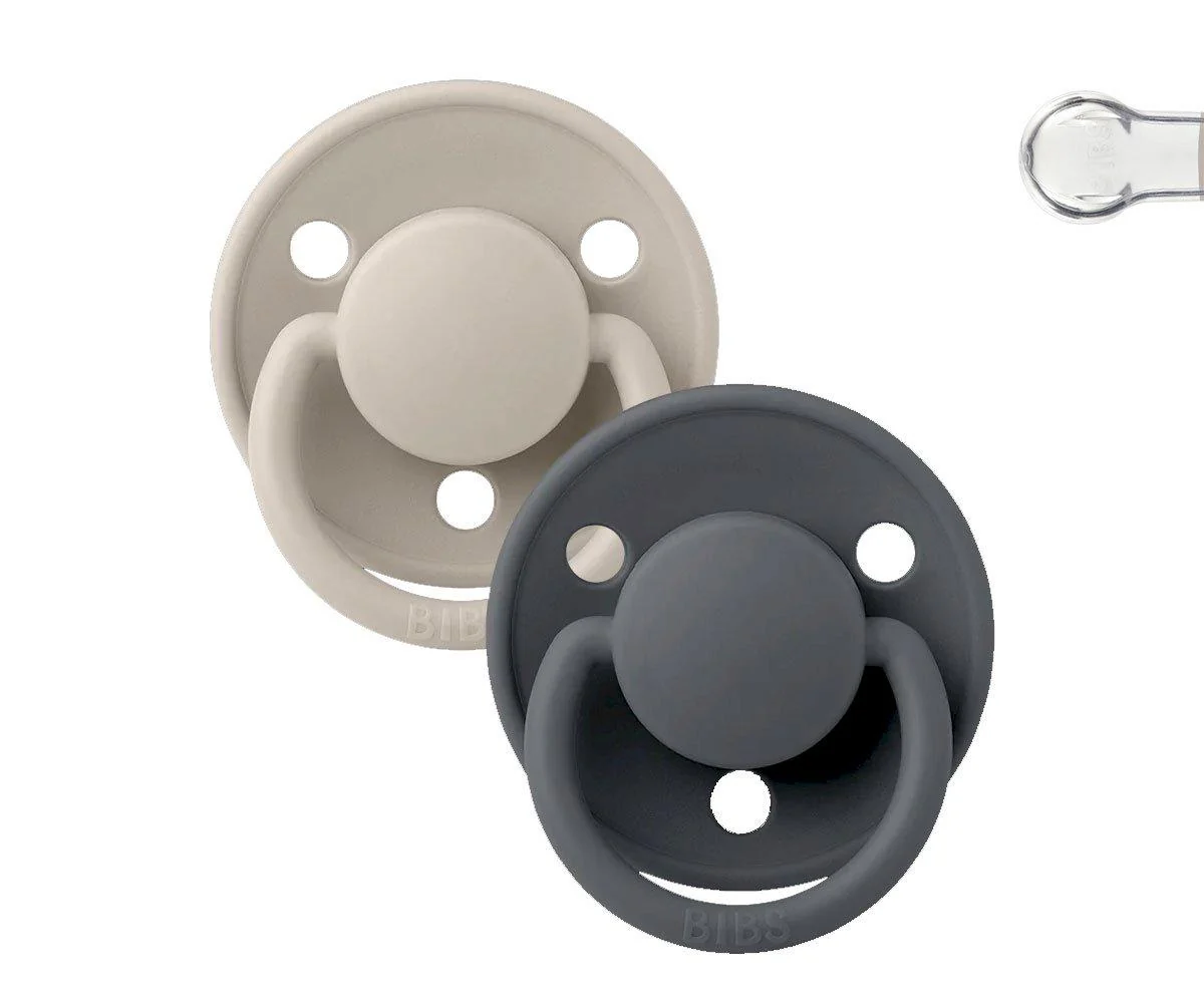 Bibs De Lux Silicone - Sand/Iron - Image 2