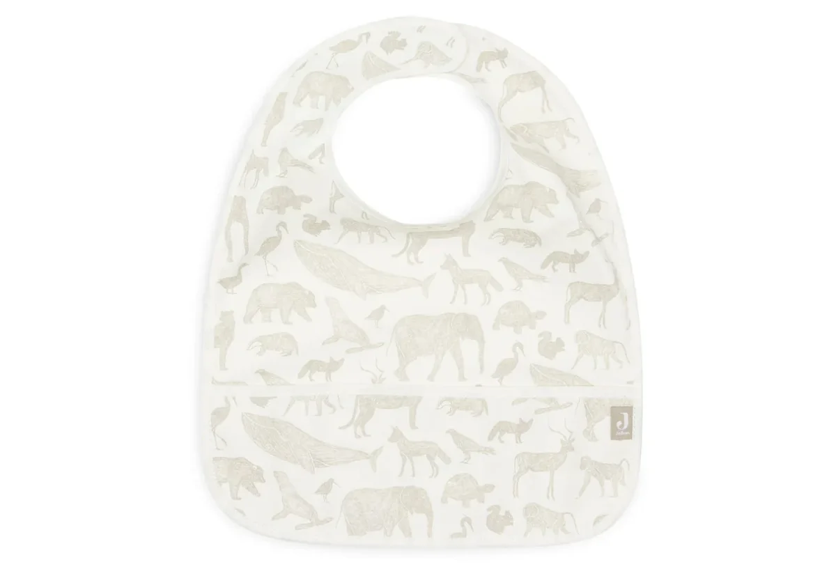 Jollien Pack de 2 Babetes Impermeáveis - Animals Olive Green - Image 3