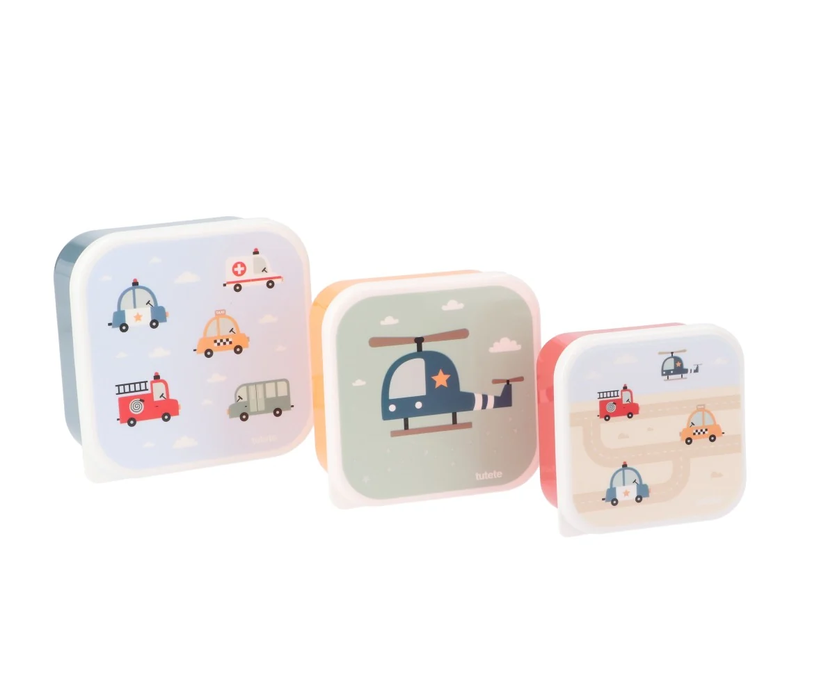 Pack 3 Caixas Lancheiras Tutete - City Cars - Image 2