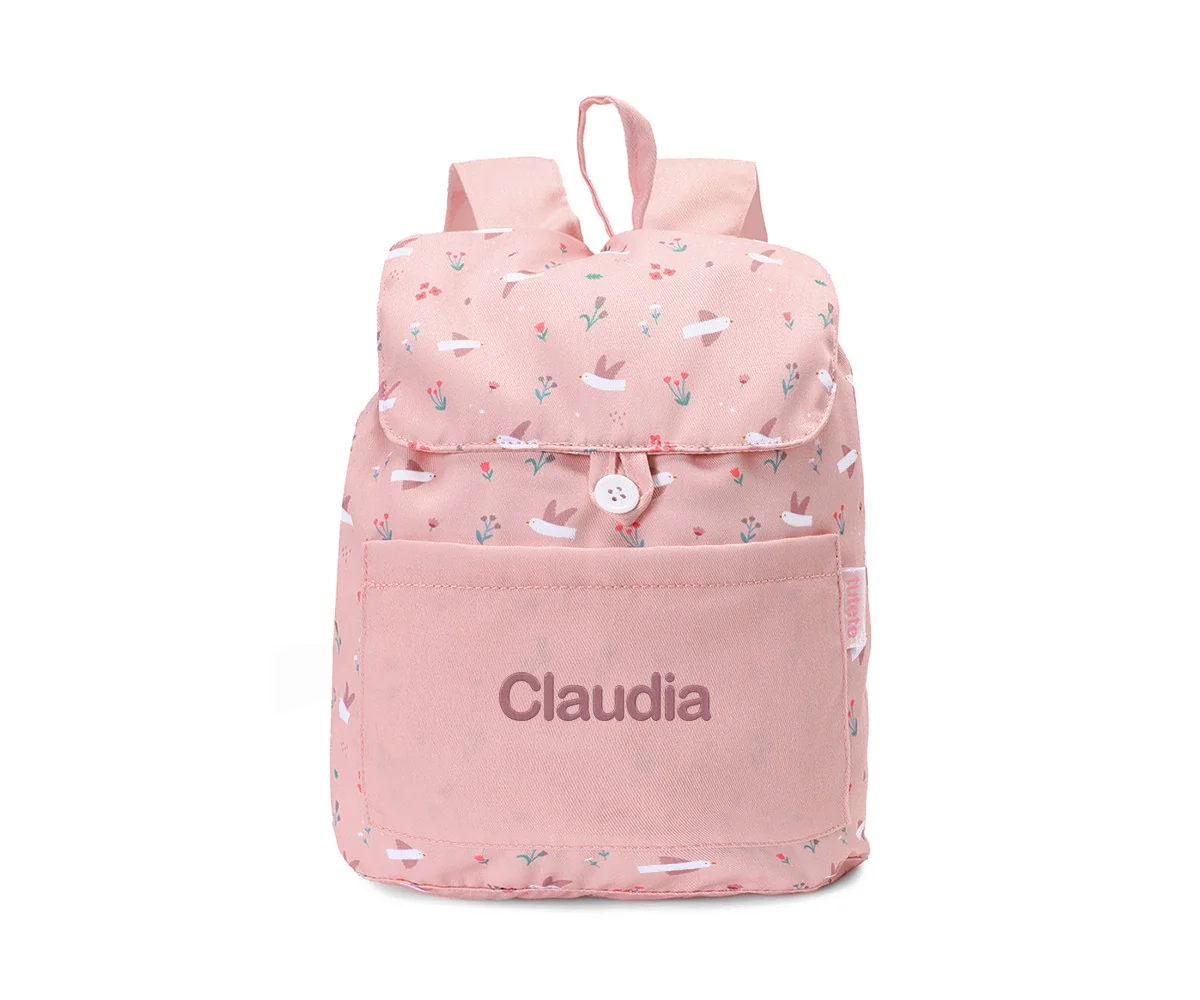 Mochila Pequena Tecido Personalizável Tutete - Blossom Birds - Image 3