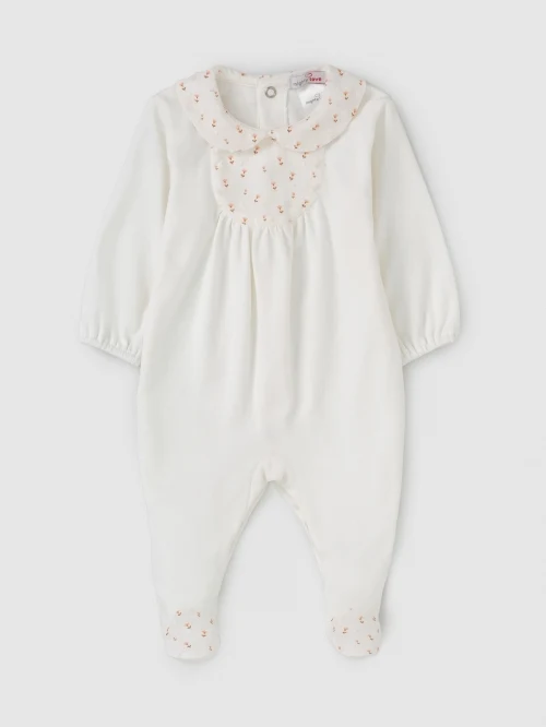 Mighty Love - Babygrow com Bordado Floral e Gola Redonda Maria Manuel - Image 2